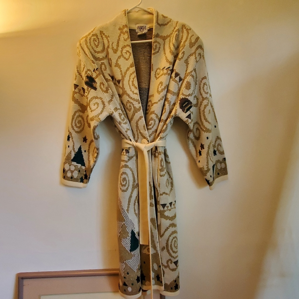 Cervelle 80's Vintage Long Sweater Duster Wool